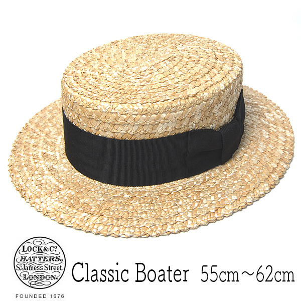 Lock&Co.Hatters ジェームスロック ストローブレードボーターハット CLASSIC BOATER