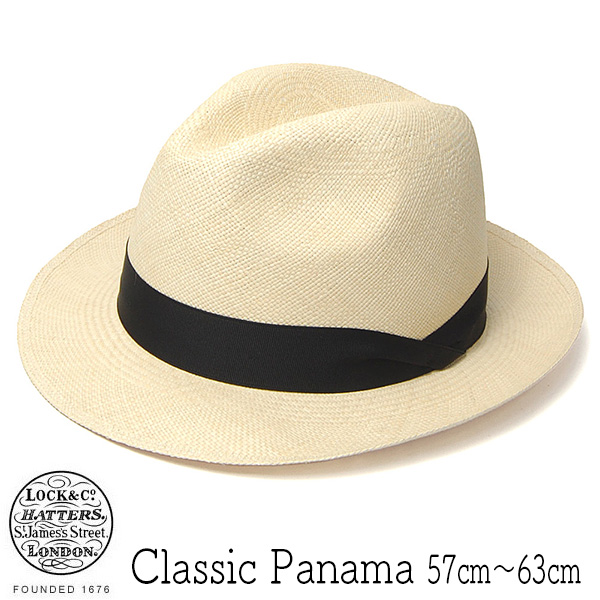 ”Lock&Co.Hatters(ジェームスロック)” パナマ中折れ帽 CLASSIC PANAMA
