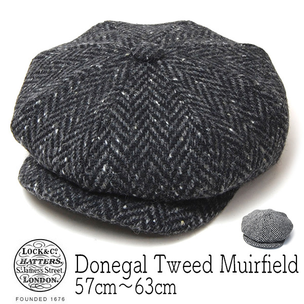 Lock&Co.Hatters ジェームスロック ドネガルツイード８枚はぎMUIRFIELD