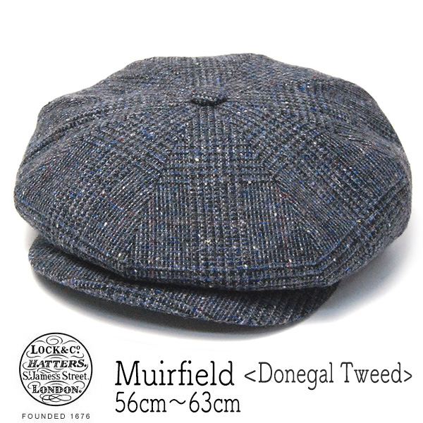Lock＆Co.Hatters ジェームスロック ドニゴールツイード８枚はぎハンチング MUIRFIELD