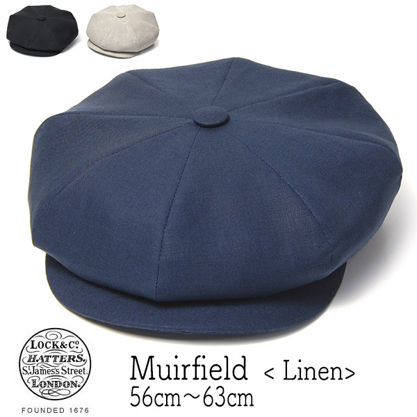 Lock&Co.Hatters(ジェームスロック) リネン８枚はぎハンチング MUIRFIELD