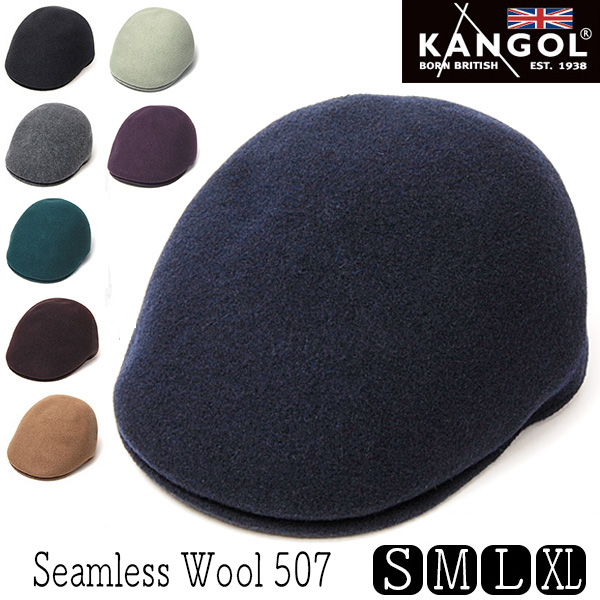 KANGOL　カンゴール　ウールハンチング　シームレスウール507