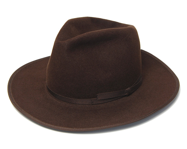 Azuma Hat(東ハット) ファーフエルト中折れ帽 メンズ 秋冬