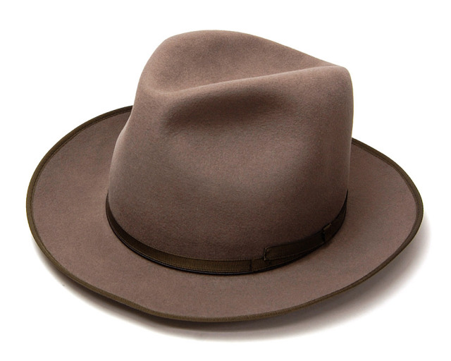 ”Borsalino(ボルサリーノ)”ファーフエルトソフト帽 112836