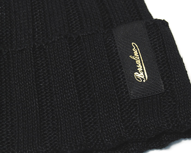 ボルサリーノ ニット帽 イタリア Borsalino(ボルサリーノ) リネンリブニット帽 メンズ