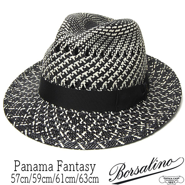 イタリア製 Borsalino ボルサリーノ パナマ中折れ帽 Panama Fantasy ハット 春夏 メンズ 大きいサイズの帽子アリ コンビニ受取対応 Kaw Bor