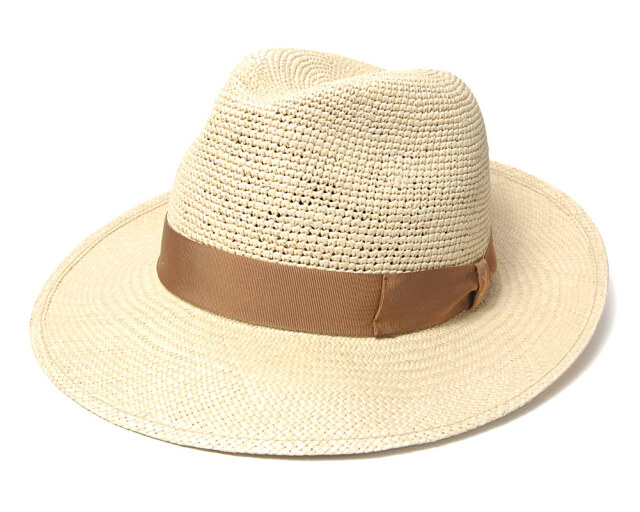 Borsalino ボルサリーノ つば広パナマ中折れ帽 141219