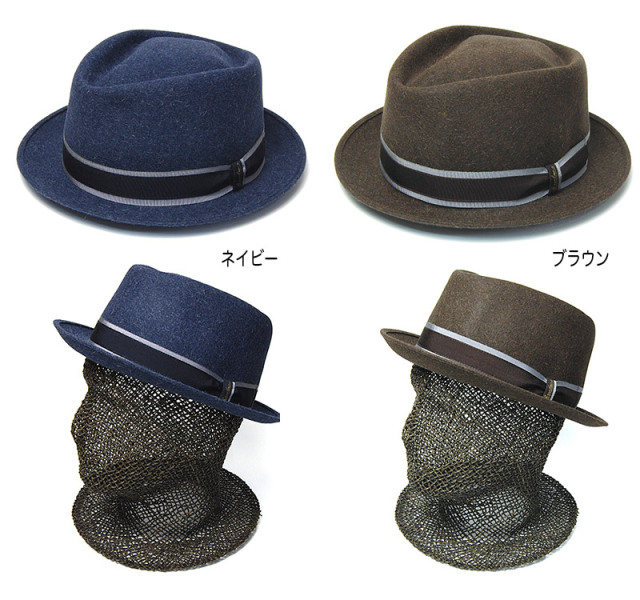 ”Borsalino(ボルサリーノ)”ファーフェルトポークパイハット