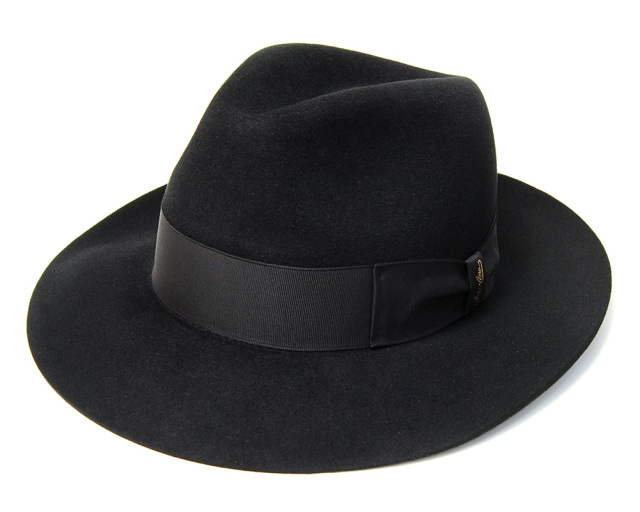 Borsalino(ボルサリーノ) ファーフェルト中折れ帽 390299