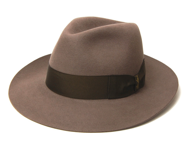 Borsalino(ボルサリーノ) ファーフェルト中折れ帽 390299