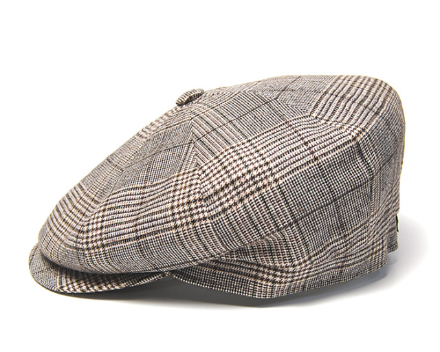 Borsalino　ボルサリーノ　グレンチェック８枚はぎハンチング　キャスケット