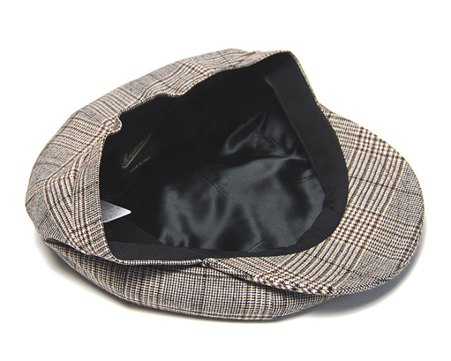 イタリア Borsalino(ボルサリーノ) グレンチェック8枚はぎハンチング