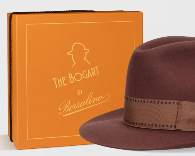Borsalino　ボルサリーノ　ファーフェルト中折れ帽　THE BOGART　ハンフリーボガート