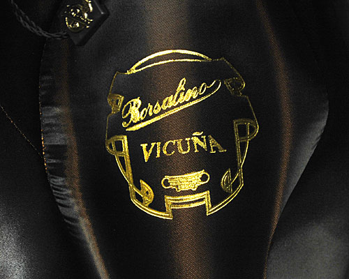 イタリア製”Borsalino(ボルサリーノ)”ファーフエルト中折れ帽(ビキューナ 114901)