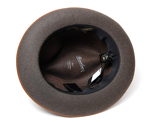 【極美品】ボルサリーノ　帽子　リアルファー　フォックス　ラパン　イタリア製　58 イタリア Borsalino(ボルサリーノ) ファーフエルトトラベラー