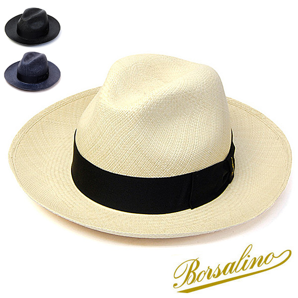 イタリア Borsalino(ボルサリーノ) つば広パナマ中折れ帽 141088  