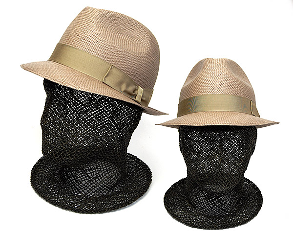 大きなサイズ！　Borsalino イタリア製　天然草　中折れパナマハット 61 イタリア Borsalino(ボルサリーノ) パナマ中折れ帽 141089