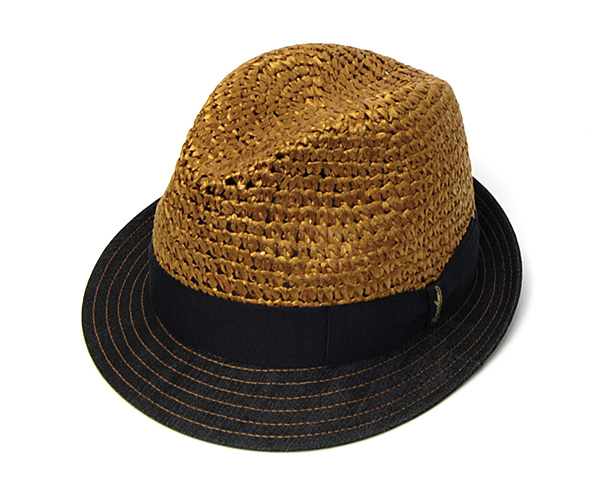 Borsalinoメッシュxデニム中折れ帽