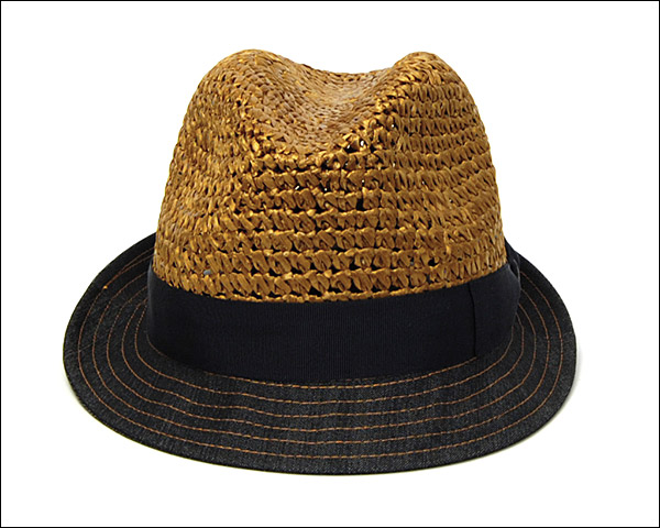 Borsalinoメッシュxデニム中折れ帽