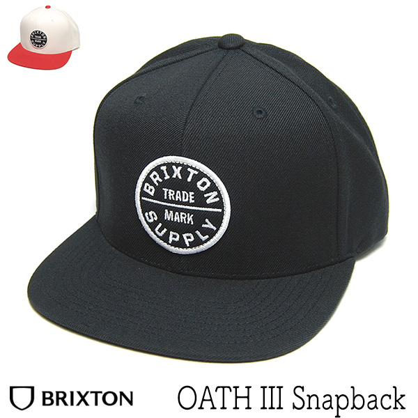 BRIXTON ブリクストン OATHロゴスナップバックキャップ OATH III SNAPBACK