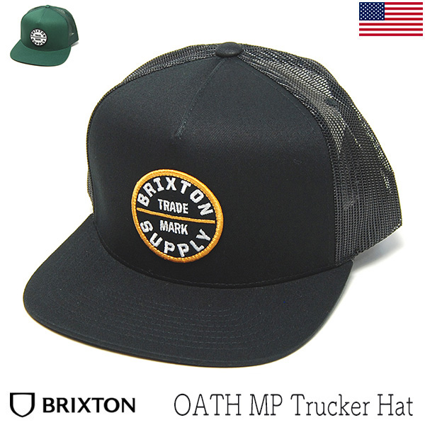 BRIXTON ブリクストン ロゴメッシュキャップ OATH TRUCKER HAT