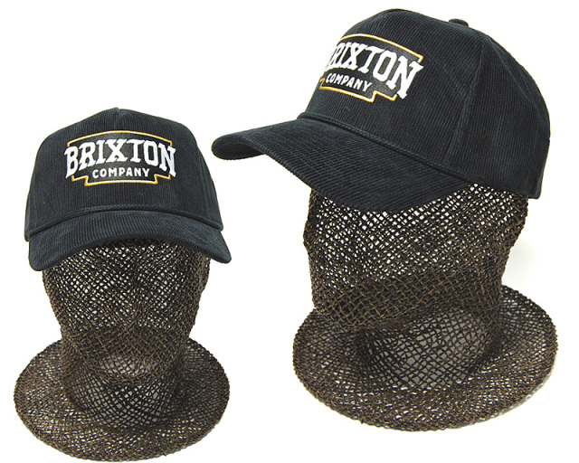 アメリカ BRIXTON(ブリクストン) コーデュロイスナップバックキャップ