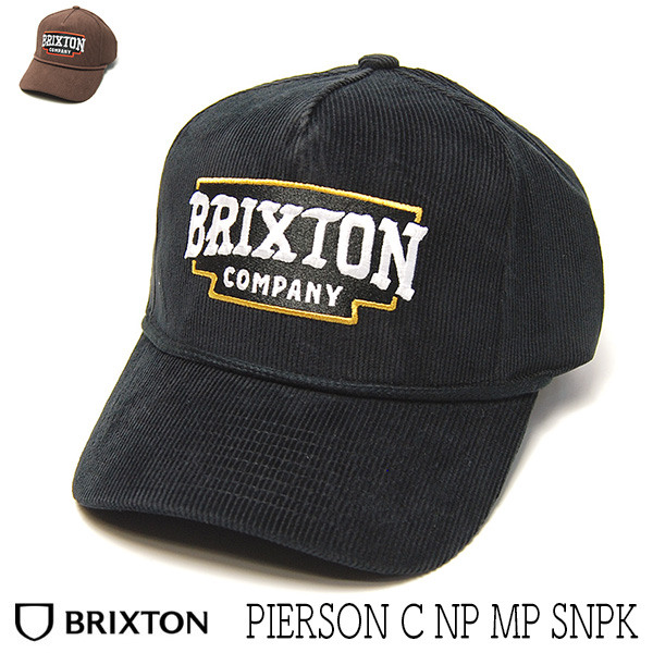 BRIXTON ブリクストン コーデュロイスナップバックキャップ PIERSON C NP MP SNPK