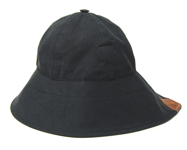 BETON CIREベトンシレ帽子ハットCHALUTIERシャルティ黒ブラックL Beton Cire(べトン シレ) レインプルーフハット Chalutier コットン