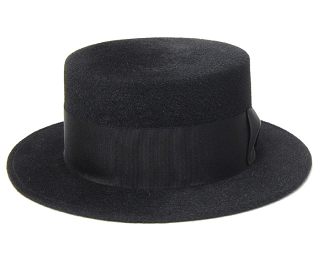 BUNJIROW 文二郎 毛100% ハット 59cm BUNJIROW(文二郎) ファーフエルト中折れ帽 アンテツマミワイド