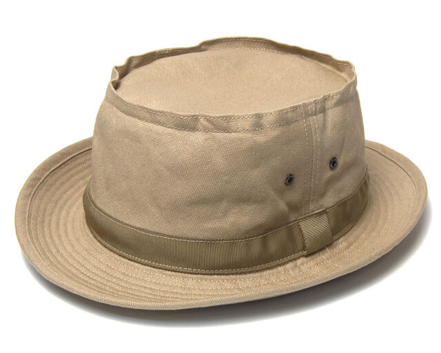 cableami(ケーブルアミ) リネンコットンポークパイハット Linen/Cotton Oxford Porkpie Hat