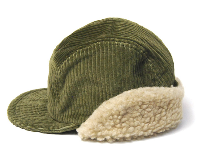 cableami(ケーブルアミ) 耳当て付きコーデュロイキャップ 5w Coduroy