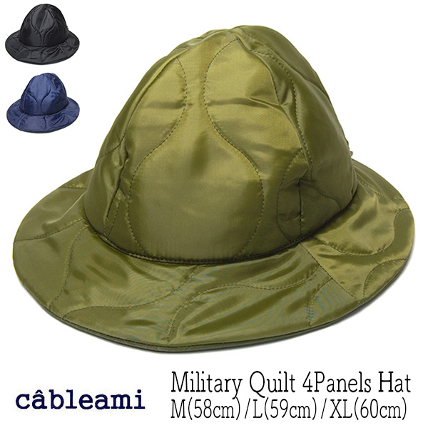 cableami(ケーブルアミ) キルティングハット Military Quilt 4Panels Hat? 