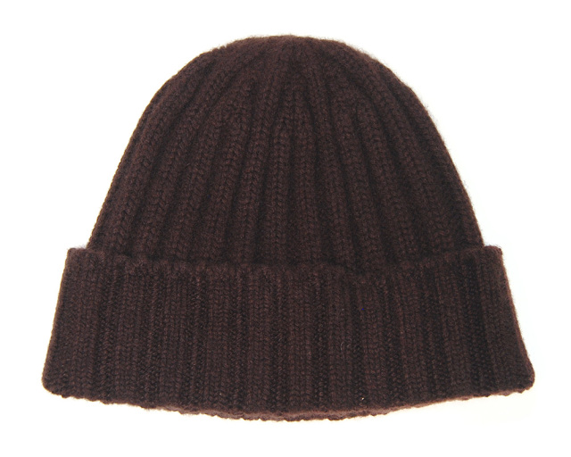 cableami(ケーブルアミ) カシミアリブニットキャップ