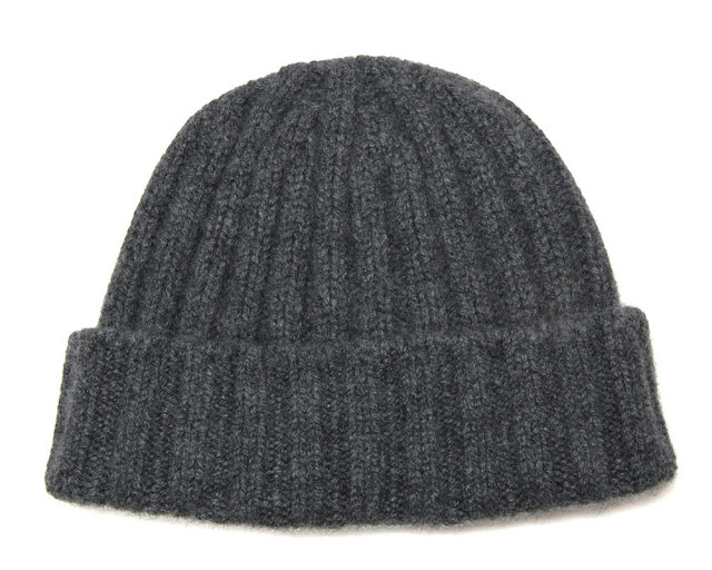 cableami(ケーブルアミ) カシミアリブニットキャップ
