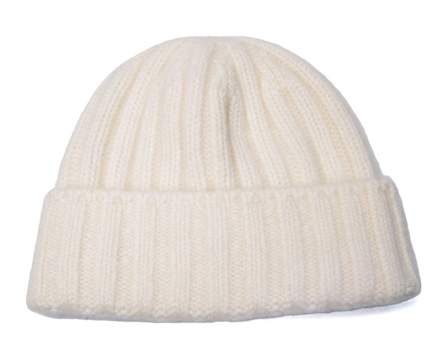 cableami(ケーブルアミ) カシミアリブニットキャップ