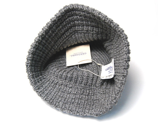 cableami ケーブルアミ ウールニットバケットハット