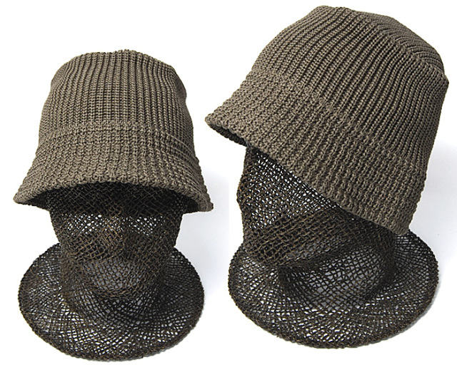 cableami(ケーブルアミ) コットンニットバケットハット