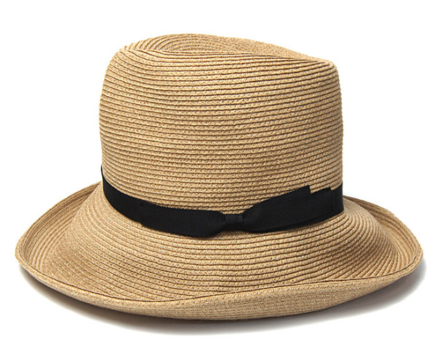 cableami ケーブルアミ つば広コットンブレードハット