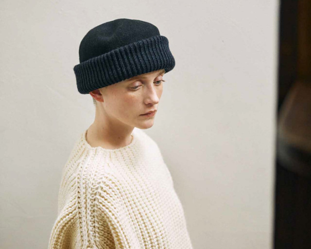 chisaki(チサキ) ロールキャップ Haru slit size1・size2 ニット帽