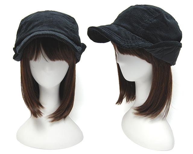 chisaki　チサキ　耳当て付きコーデュロイキャップ　sono