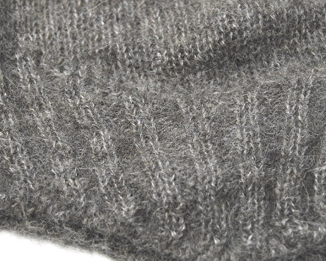 美品　chisaki ニット帽　アッシュグレー chisaki(チサキ) ニットキャップ Yuuna ニット帽 レディース 秋冬