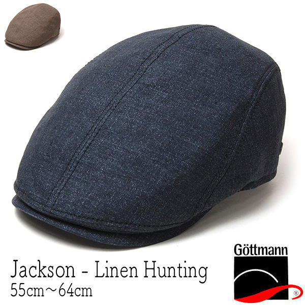 ポイント最大15倍 ドイツ Gottmann ゴットマン リネンハンチング Jackson 春夏 メンズ 大きいサイズの帽子アリ 小さいサイズの帽子 コンビニ受取対応 Kaw Got Jackson0s
