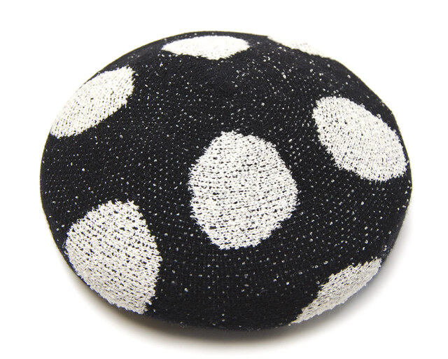 haihai　ハイハイ　ドット柄　ベレー帽