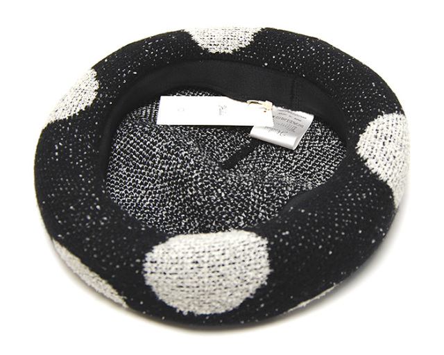 haihai　ハイハイ　ドット柄　ベレー帽