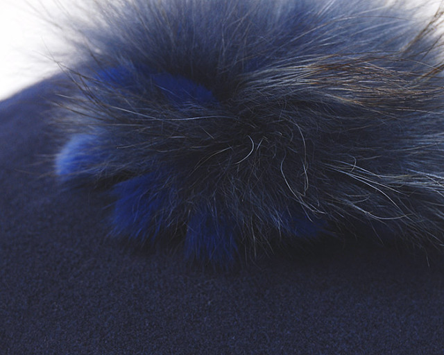 HATS＆DREAMS(ハッツアンドドリームス) ボンボン付きウールフエルトベレー 