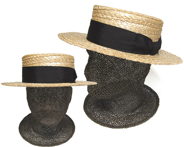 カワムラ帽子店 カンカン帽 Lサイズ 替えリボン付き カワムラ帽子店 カンカン帽 Lサイズ 替えリボン付き