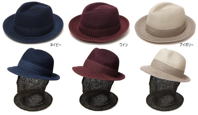 ”ikhtiart(イフティアート) シルクブレード中折れ帽 [Silk Tone Hat]