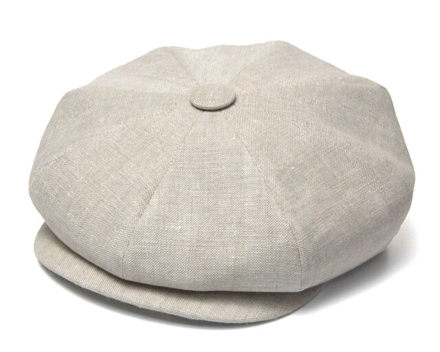 イギリス王室御用達”Lock&Co.Hatters(ジェームスロック)” リネン８枚はぎハンチング LINEN MUIRFIELD