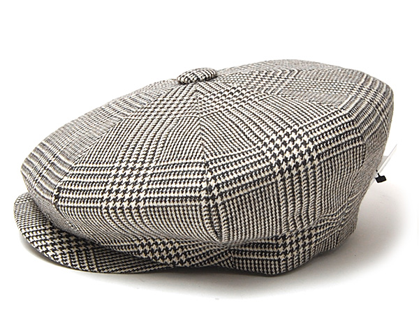 ”Lock&Co.Hatters(ジェームスロック)” グレンチェック８枚はぎハンチング