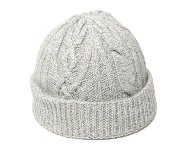 JOHN SMEDLEY(ジョンスメドレー) カシミアウールケーブル編みニットキャップ EMERY 